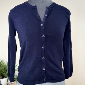 ZARA Knit navy blue cardigan - Size Small